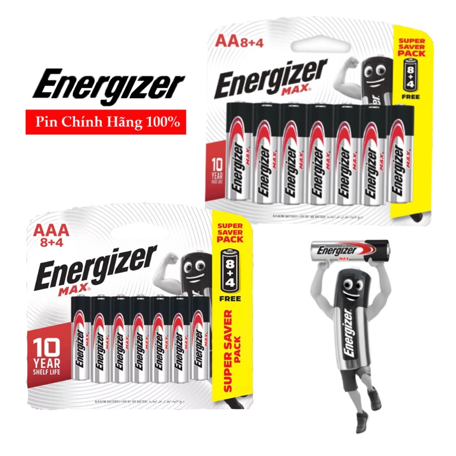 Pin Energizer Max AA / AAA Max siêu bền - Chính Hãng