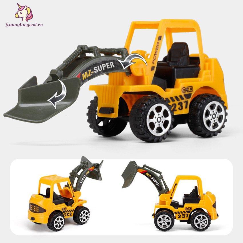 Đồ chơi xe xúc đất công trường quán tính màu ngẫu nhiên cho bé trai