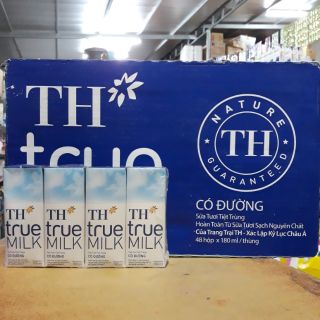 SỮA TH TRUE MILK CÓ ĐƯỜNG 180mlx48 hộp
