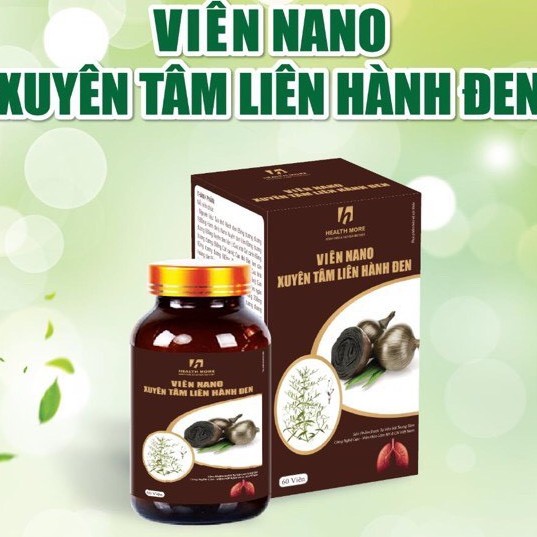 Hộp Nano Xuyên Tâm Liên Hành Đen - 30 Viên