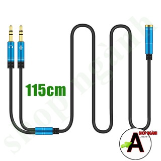 Jack chuyển đổi tai nghe 3.5 sang mic & audio - phong cách