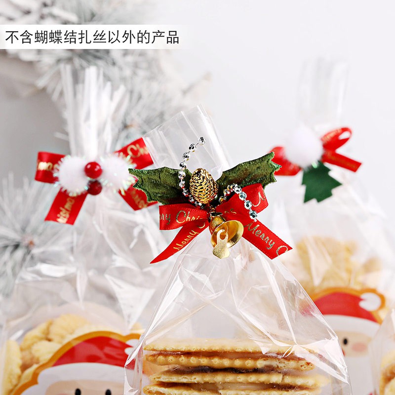 Túi Dây Rút Đựng Bánh Quy Phong Cách Giáng Sinh