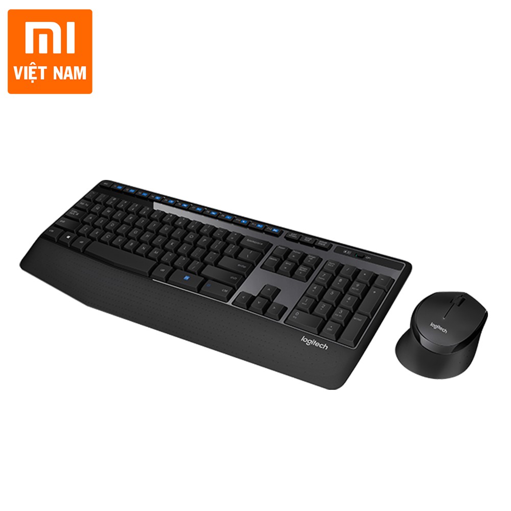 Bộ bàn phím chuột Logitech MK345 không dây chống đổ tràn nước - Hàng chính hãng - Bảo hành 1 năm