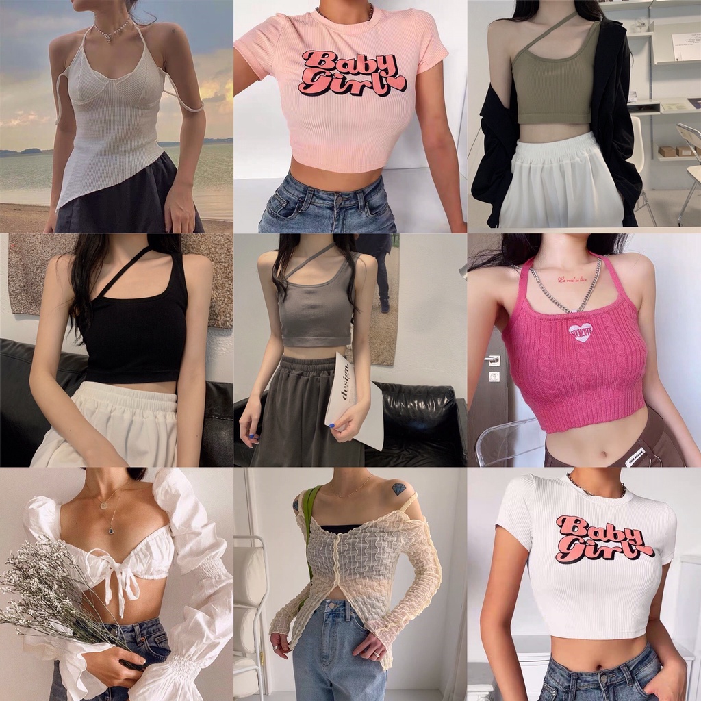 -  Quà tặng sinh nhật,bạn gái Áo thun chéo tay ngắn/ Váy xòe