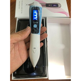 Máy đốt nốt ruồi mini ,mụn thịt,bắn tàng nhang tích điện 9 số có bảng led hiển thị tốc độ Và đèn