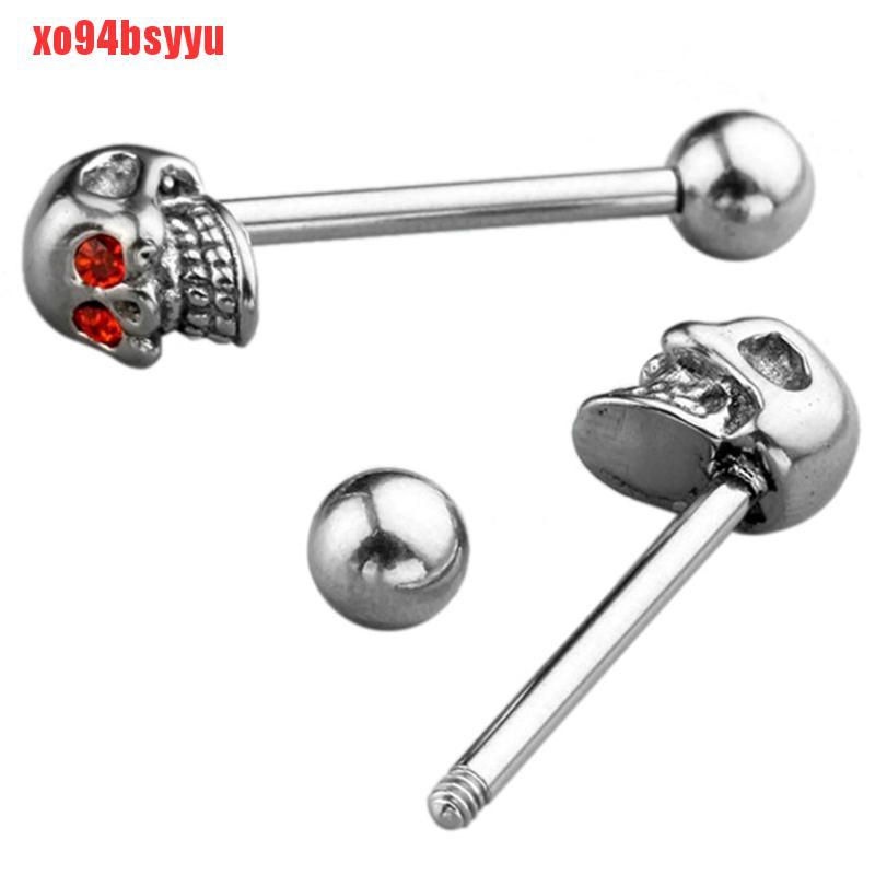 Nhẫn Hình Đầu Lâu Bằng Thép Không Gỉ Xo94Bsyu 14G