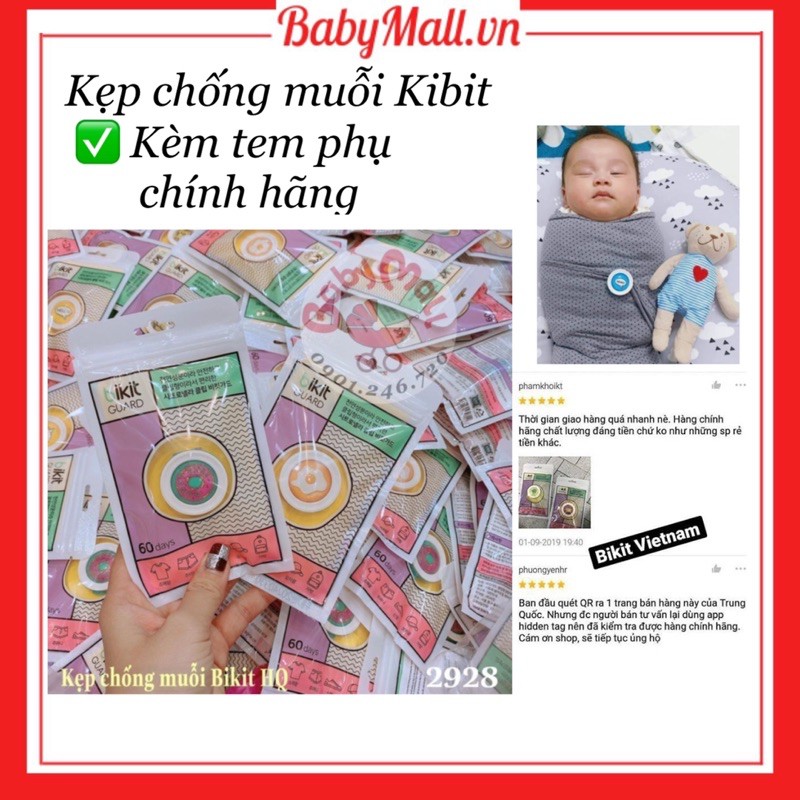 Kẹp muỗi HQ Bikit mẫu ngẫu nhiên ( Chính Hãng kèm tem phụ)