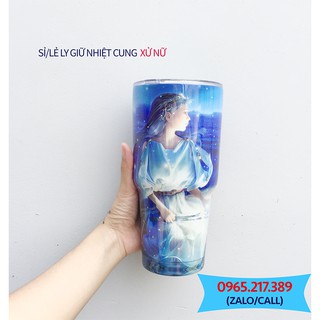 [Freeship] Cốc/LY giữ nhiệt Cung Hoàng Đạo - LOẠI 1 kèm túi và ống hút