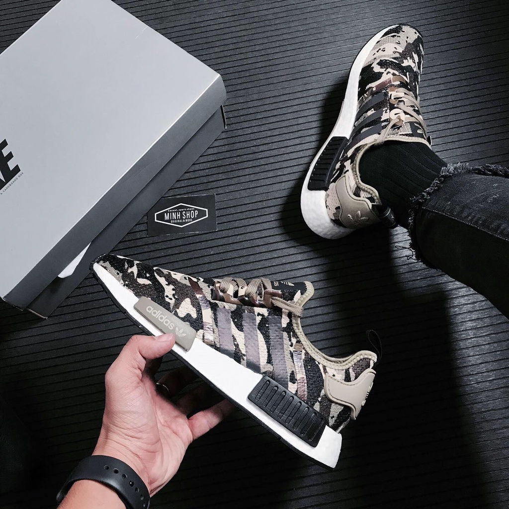 OFF 50% ~Giày Adidas NMD R1 Savanna Camo -8831