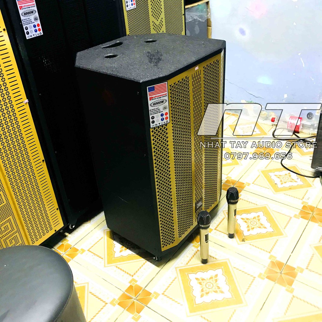 Loa kẹo kéo 4 tấc thùng gổ JBL 403 công suất lớn - Loa kéo karaoke di động bass 40 giá rẻ hay mới nhất hiện nay