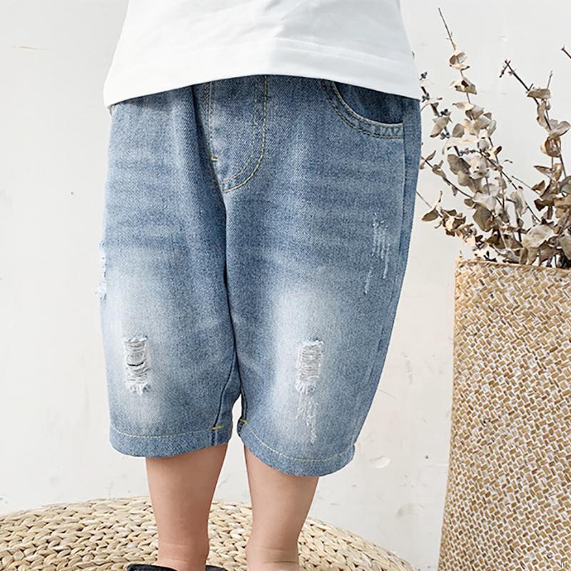 Boys Solid Print Short Pants Trousers