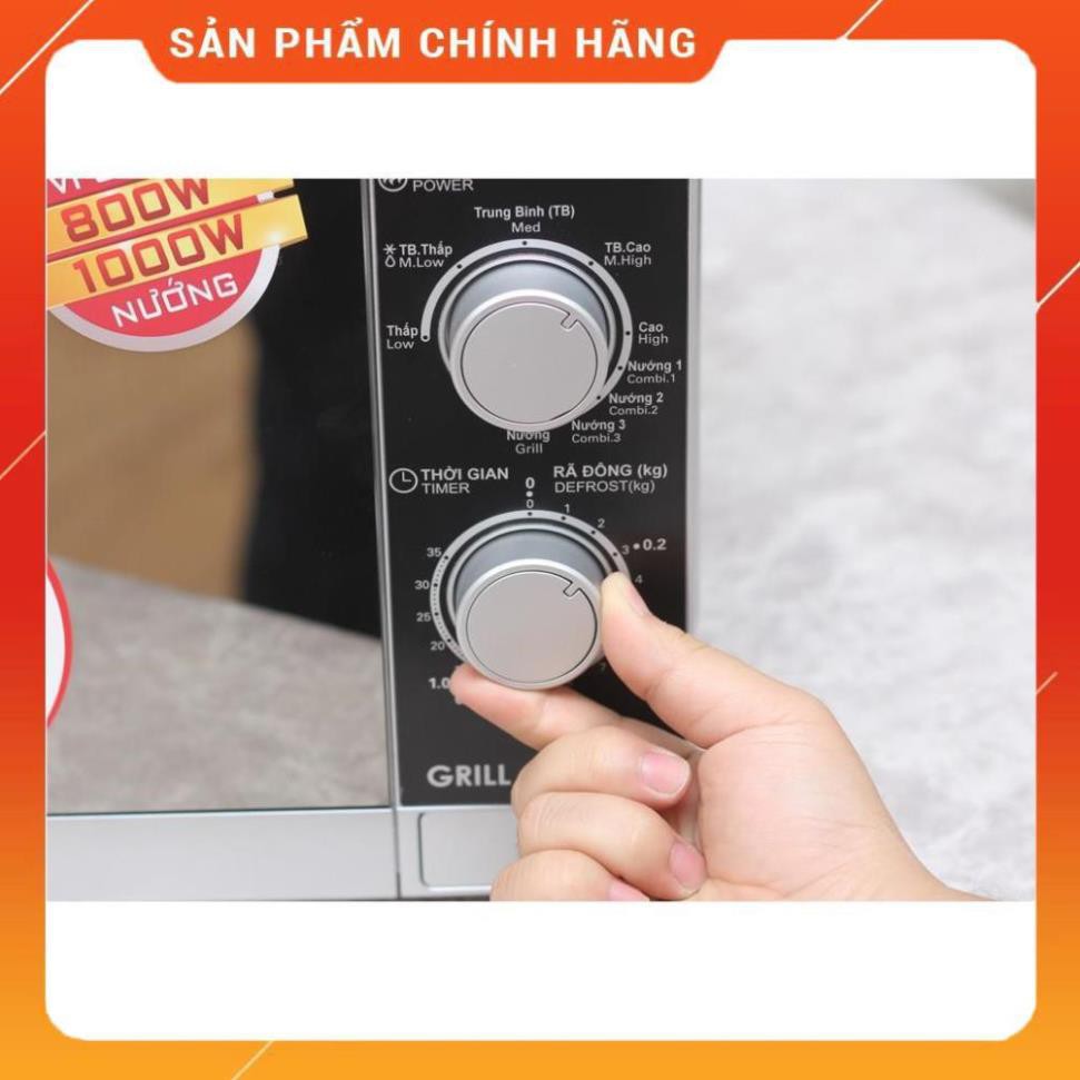 [Hỏa tốc 1 giờ] Lò vi sóng Sharp R-G223VN-SM 20 lít - Bảo hành 12 tháng Huy Anh