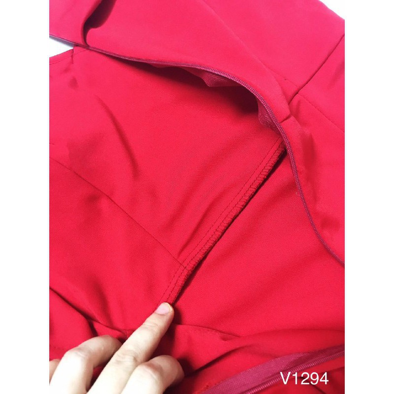 [ xả kho ] MiD Đầm đỏ umi Nhật xẻ quyến rũ V1294 Mie Design kèm ảnh thật