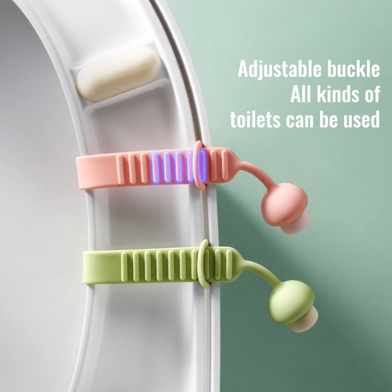 Set 2 Dụng Cụ Nâng Bệ Ngồi Toilet Bằng Silicone Tiện Dụng