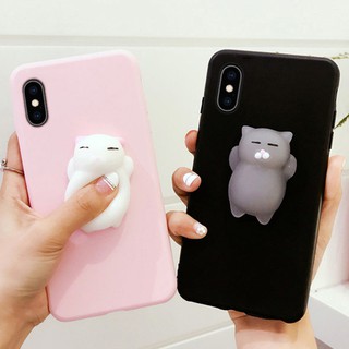 Ốp Điện Thoại Mềm Hình Mèo Squishy Cho iPhone 14 13 12 11 Pro Max 12 13 Mini X XR XS Max 8 7 6s 6 14 Plus 5 5S SE 2020