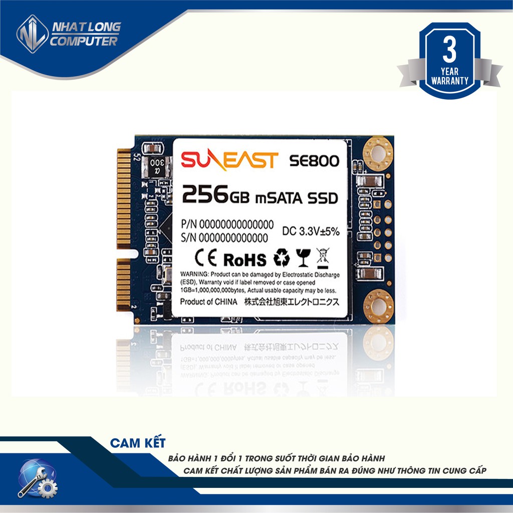 [Mã ELMS05 giảm 5% đơn 300k]Ổ cứng Msata 128gb/256 Suneast se800 hàng nhật.