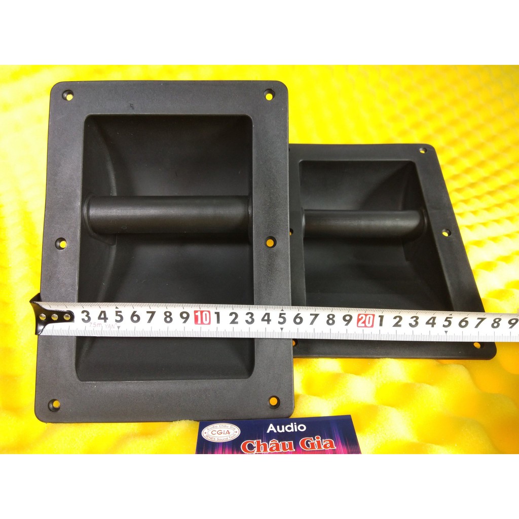 Tay xách thùng loa nhựa 16cm x22cm 2 cái Audio Châu Gia