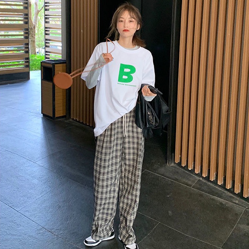 Áo thun nữ unisex tay lỡ form rộng cổ tròn đẹp in hình ABCK hàng Quảng Châu ANDOSA AT03