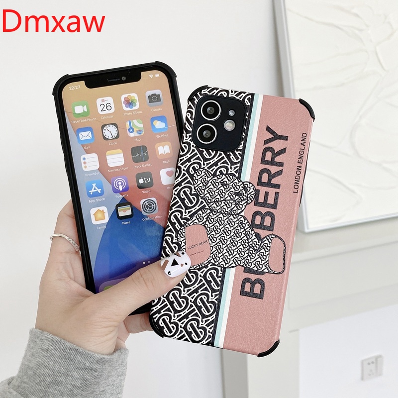 Ốp Điện Thoại Mềm Hình Gấu Dễ Thương Cho Samsung Galaxy S21 S20 Ultra Plus S20 Fe S10 S9 Plus Note 20 Ultra 10 Plus 9 8