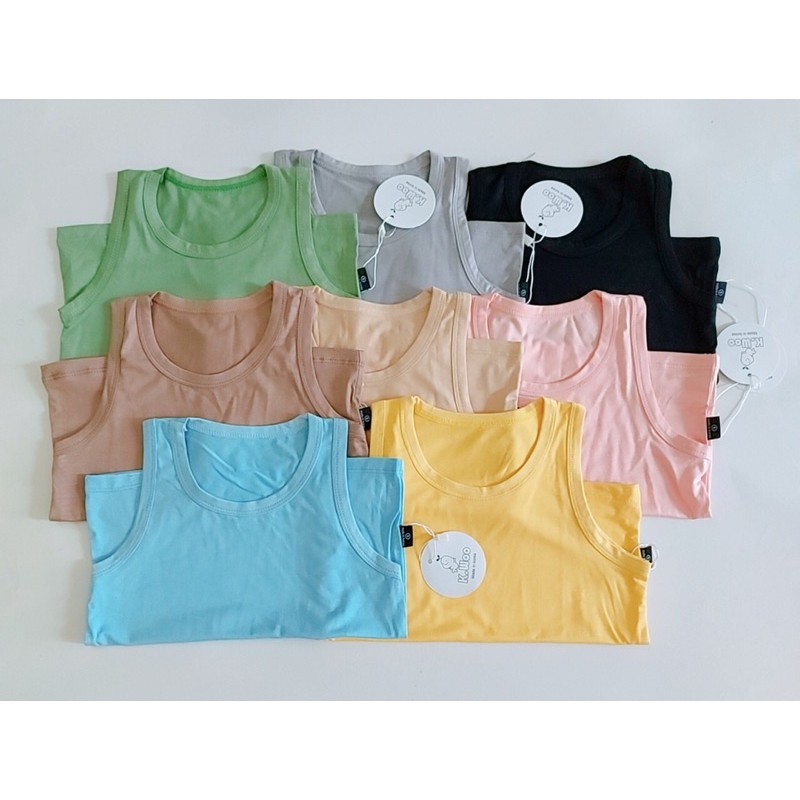 Áo Ba Lỗ Thun Lạnh 8 Màu Như Ảnh Cho Bé 6-16kg