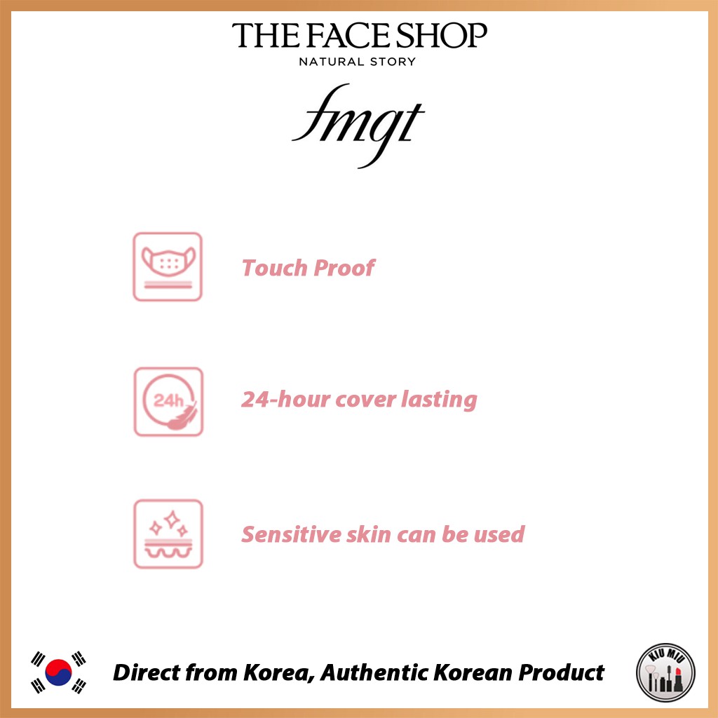 THE FACE SHOP fmgt INK LASTING CUSHIN FREE ROSY NUDE *ORIGINAL KOREA*