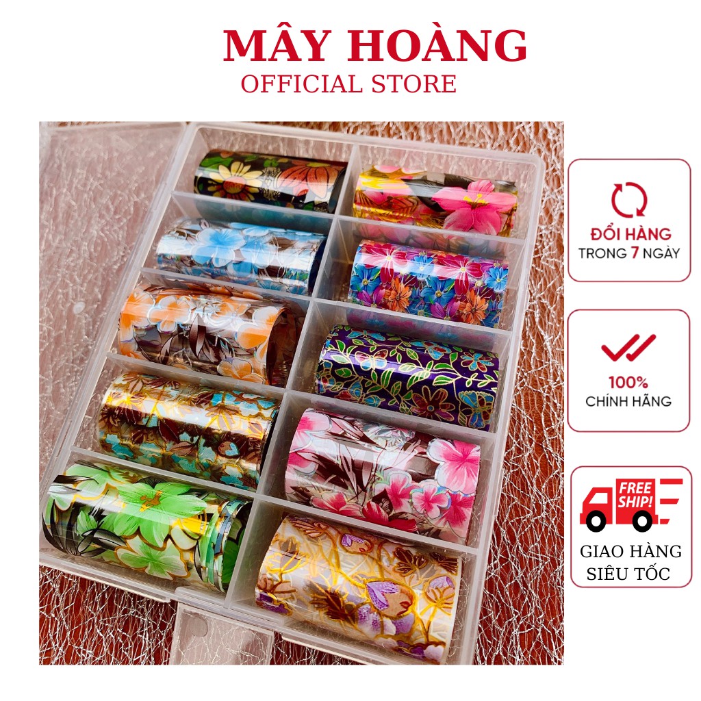 Foi hoa dán móng trang trí móng
