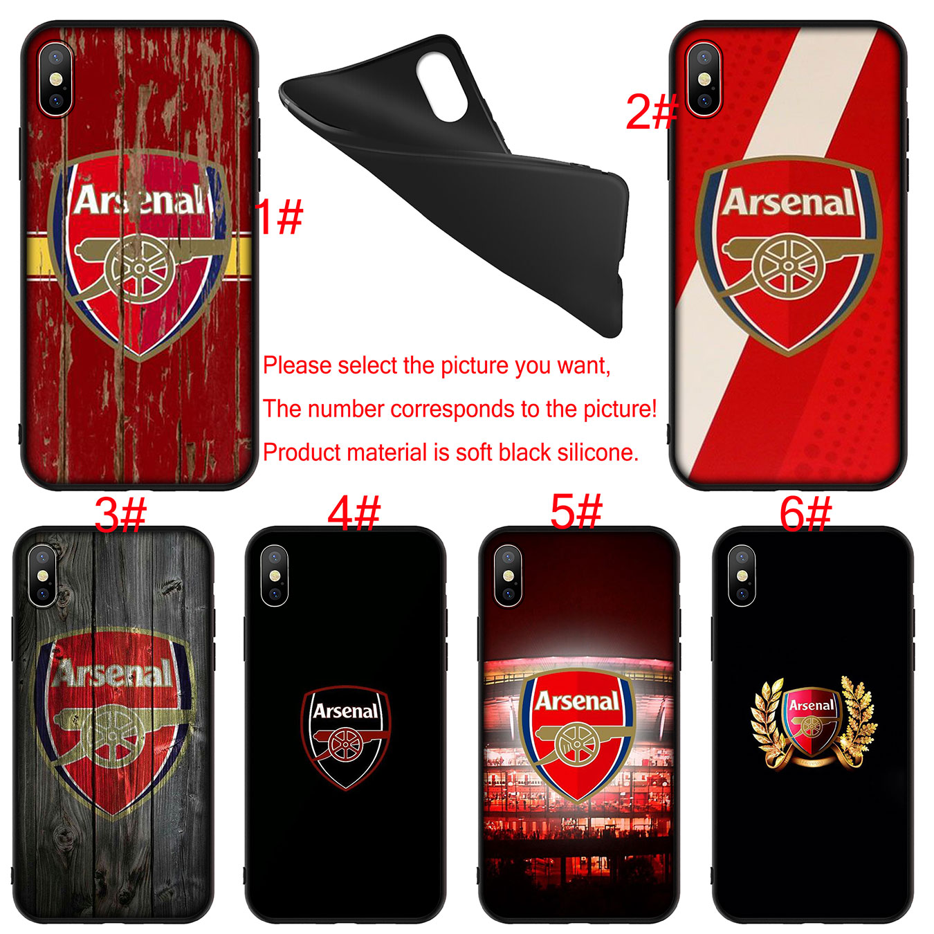 Mềm Ốp Lưng Logo Đội Bóng Arsenal Nhiều Mẫu Mã Cho Điện Thoại Vivo V15 V11 Pro V5 V7 Plus Y66 Y75 Y79 Y67 V5S Lite