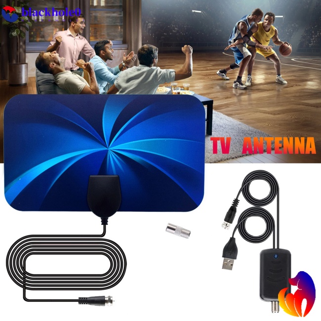 Ăng Ten Kỹ Thuật Số BH Dvb-t2 Xoay 3600 Dặm 4K Hd Vhf Uhf Kèm Bộ Khuếch Đại