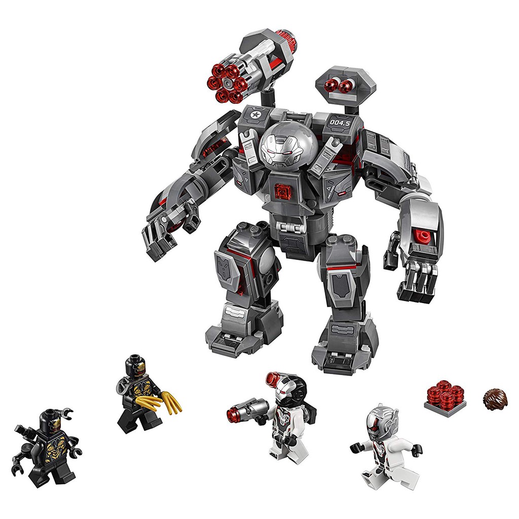 Lắp ráp xếp hình MARVEL SUPER HEROES 76124 SX 4012 : BỘ GIÁP WAR MACHINE BUSTER 405 mảnh