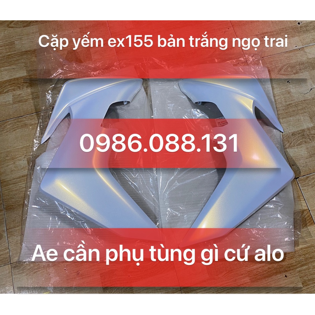 Cặp yếm ex155 Trắng ngọc Trai zin chính hãng yamaha