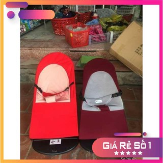 Ghế nhún tạo rung lưới thoáng khí gối đầu - ghế rung nhún đa năng cho bé nằm chơi , ngủ , uống sữa
