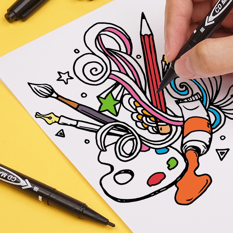 Bút lông dầu hai đầuMực Vĩnh Cửu Hai Đầu Chống Thấm Nước,bút CD