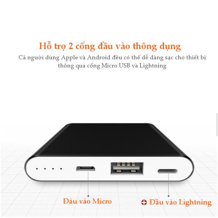 Sạc dự phòng Yoobao Polymer 5000mAh PL5 chính hãng