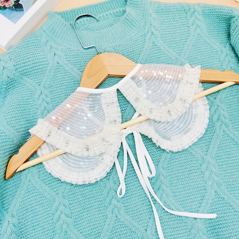 Yoii Khăn Choàng Cổ Nửa Hình Nơ Có Thể Tháo Rời Cho Nữ