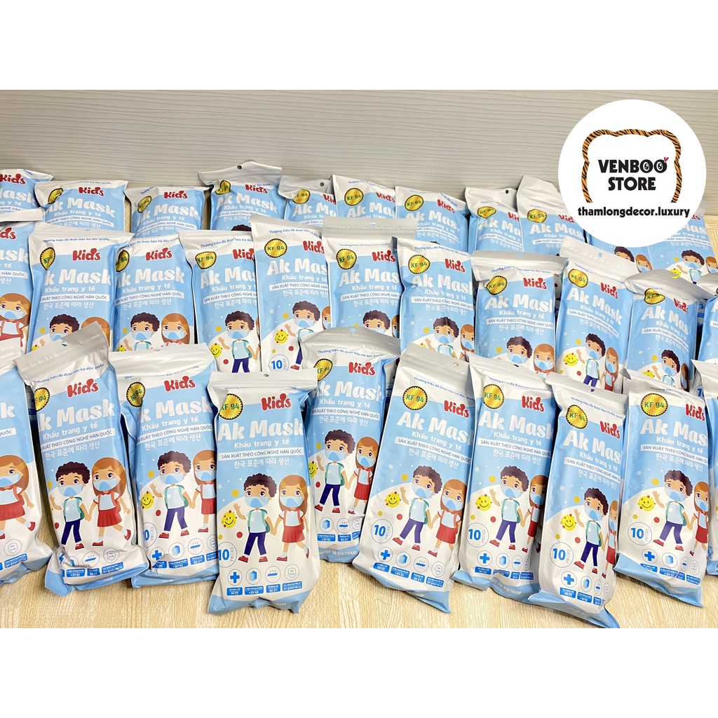 [ Túi 10cái ] Khẩu Trang 4D Cho Bé KF94 Kids Mask | Khẩu Trang Y Tế Trẻ Em