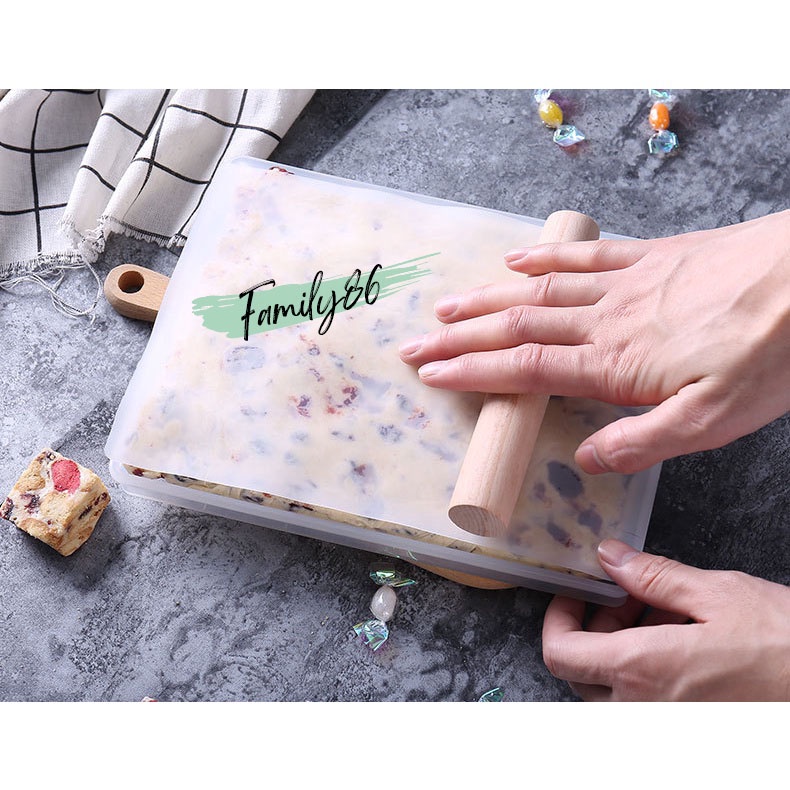 Khuôn làm kẹo nougat, set làm kẹo nougat hạnh phúc, bộ sét dụng cụ nguyên liệu và khay làm kẹo nougat 60 cái