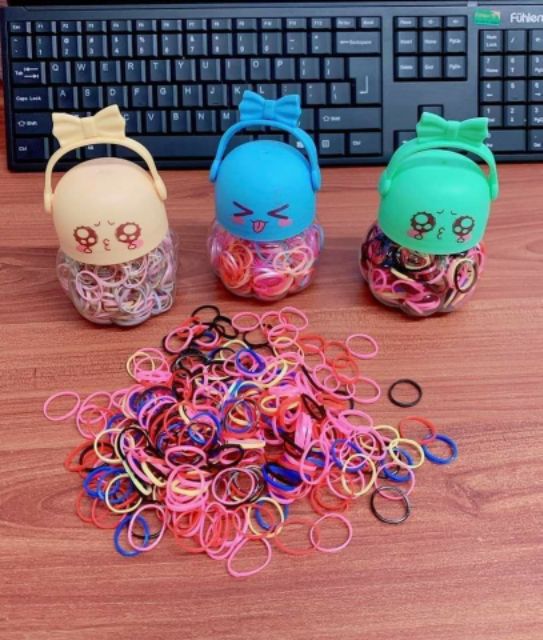 HỘP CHUN TÓC SIÊU KUTE CHO BÉ GÁI