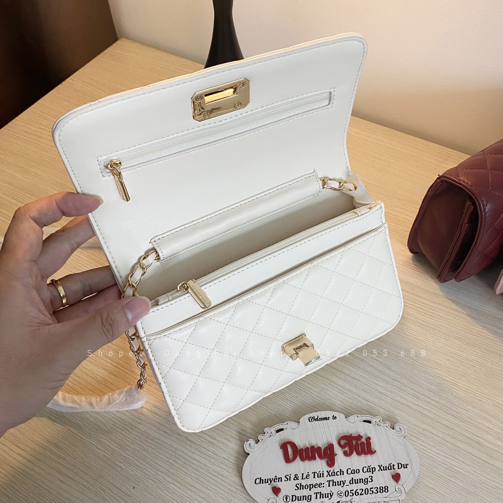 Túi Trần Ô Trám Khóa gập  full màu CK2-70700460 hàng đẹp ảnh thật