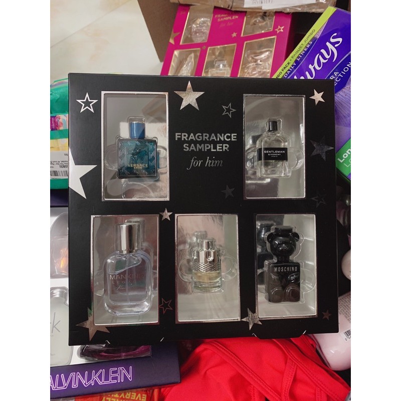 | Hình thật | Set 5 chai nước hoa mini sample nam và nữ.