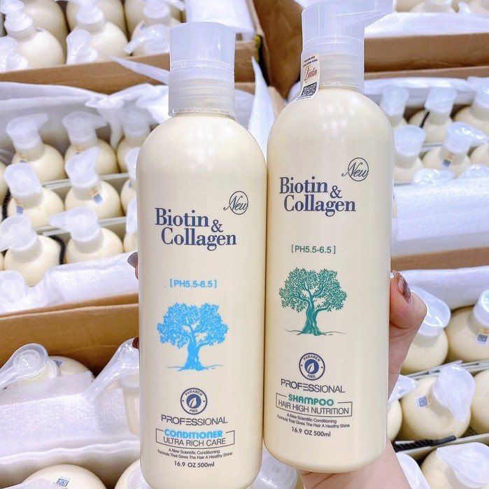 Cặp Dầu Gội Xả Biotin Collagen Trắng | Giảm Rụng Tóc,Phục Hồi Tóc Khô Xơ, Hư Tổn | Hàng Chính Hãng | BigBuy360 - bigbuy360.vn