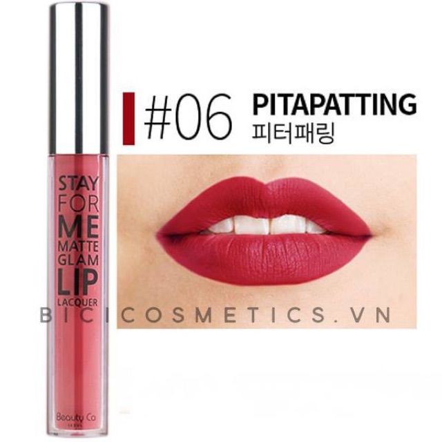 (Chính hãng) Son beauty Co Seoul Stay For Me Matte Glam Lip Lacquer