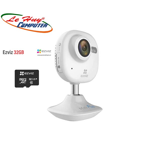 Camera IP Wifi Không Dây Ezviz Mini Plus 1080P (CS-CV200-A0-52WFR) TẶNG KÈM THẺ 32G