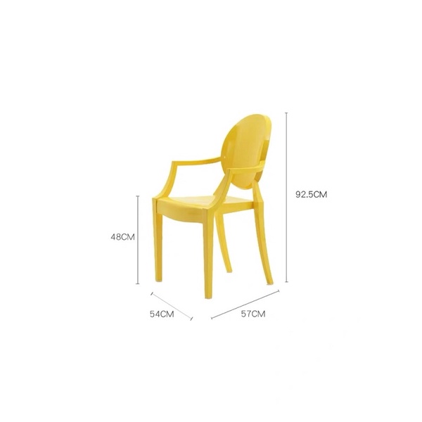 Ghost chair ghế trong suốt nguyên khối nhựa PC