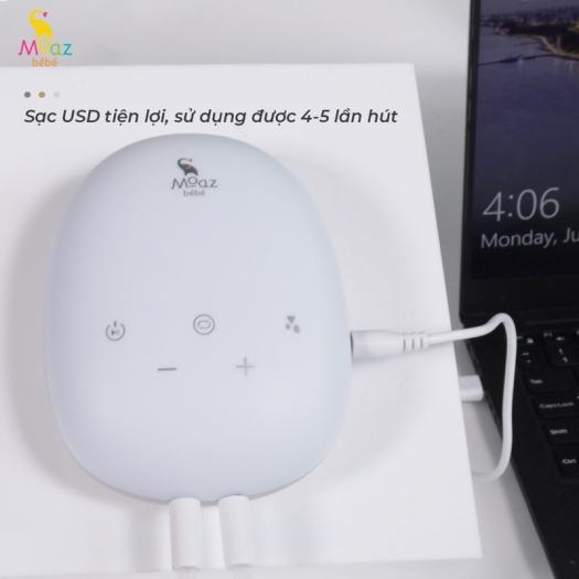 [Bảo hành 1 năm] MÁY HÚT SỮA ĐIỆN ĐÔI MOAZ BÉBÉ MB – 029 KÈM TÚI ĐỰNG VÀ ĐÁ KHÔ GIỮ NHIỆT