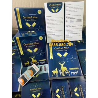 Cystinel new chứa L cystine 500mg bổ sung dưỡng chất cho tóc, giảm rụng tóc, chống oxy hóa, làm mịn và sáng da 60viên