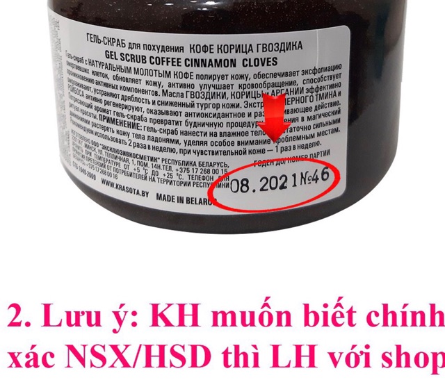 Tẩy da chết toàn thân, Tẩy tế bào chết quế hồi Bilena Nga 380g