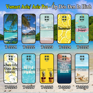 Ốp lưng Vsmart Aris/ Aris Pro dẻo đen in hình Hello Summer (mùa hè sôi động)