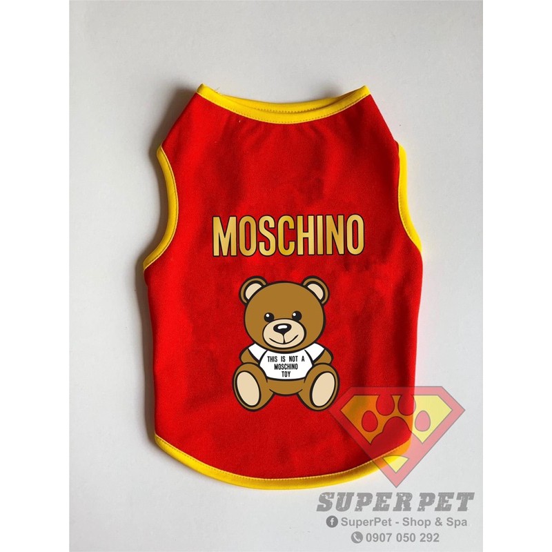ÁO THÚ CƯNG GẤU MOSCHINO SIÊU XINH GIÁ RẺ