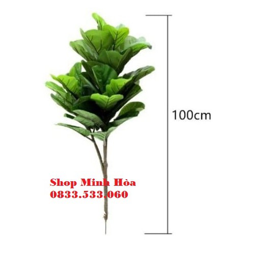 Cây bàng Singapore giả cao cấp cao 1 mét  - Không kèm chậu