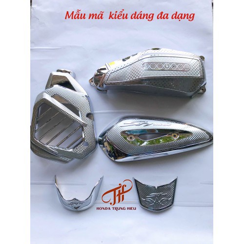 Phụ kiện Trang Trí Xe Sh mode 2014 - 2019 xi mạ crom trắng sáng bóng